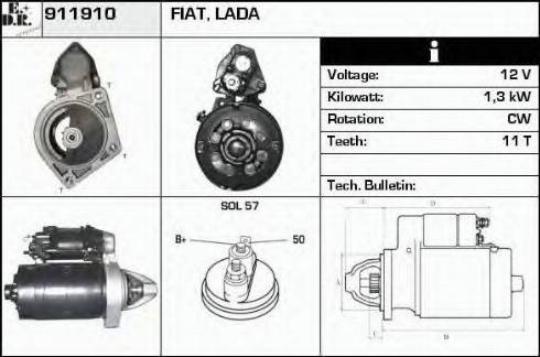 EDR 911910 - Стартер avtolavka.club