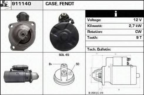 EDR 911140 - Стартер avtolavka.club