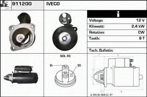 EDR 911200 - Стартер avtolavka.club