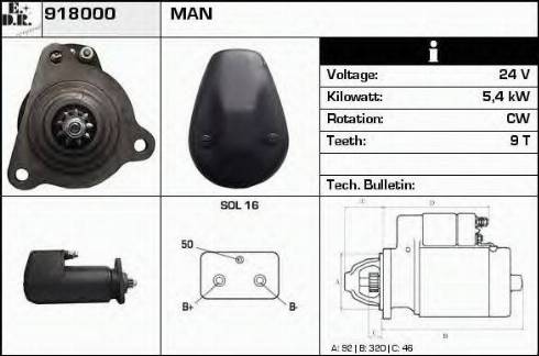 EDR 918000 - Стартер avtolavka.club