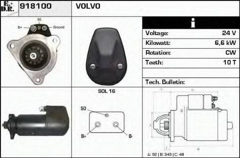 EDR 918100 - Стартер avtolavka.club