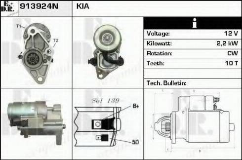 EDR 913924N - Стартер avtolavka.club