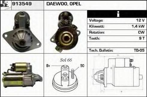 EDR 913549 - Стартер avtolavka.club