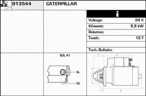 EDR 913544 - Стартер avtolavka.club