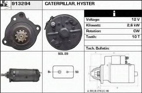 EDR 913294 - Стартер avtolavka.club