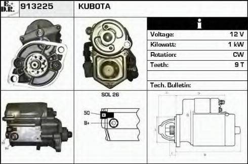 EDR 913225 - Стартер avtolavka.club