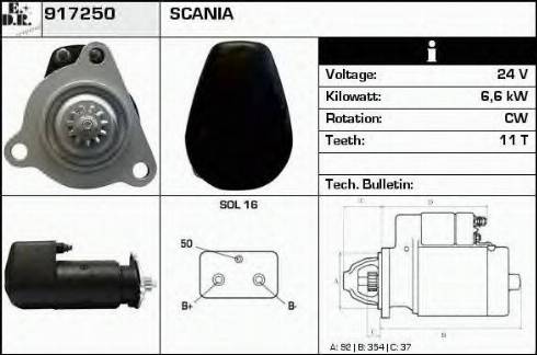 EDR 917250 - Стартер avtolavka.club