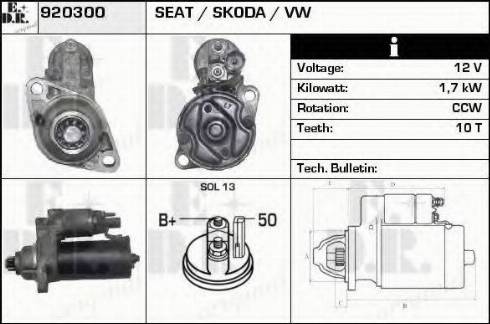 EDR 920300 - Стартер avtolavka.club