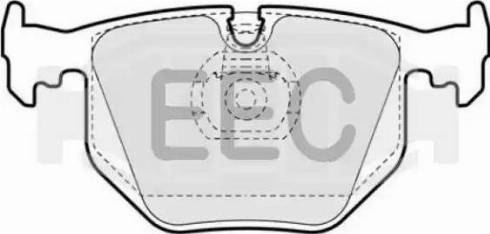 EEC BRP0956 - Гальмівні колодки, дискові гальма avtolavka.club