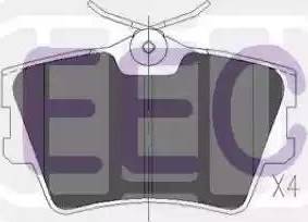 EEC BRP0905 - Гальмівні колодки, дискові гальма avtolavka.club