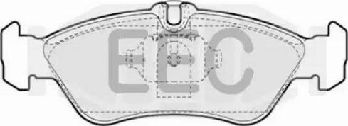 EEC BRP0929 - Гальмівні колодки, дискові гальма avtolavka.club