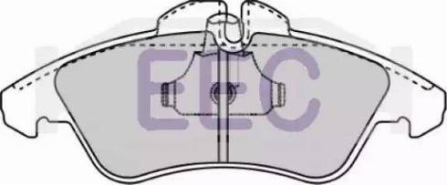 EEC BRP0921 - Гальмівні колодки, дискові гальма avtolavka.club