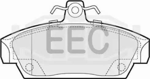 EEC BRP0659 - Гальмівні колодки, дискові гальма avtolavka.club