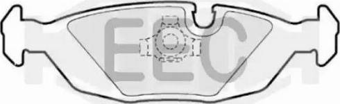 EEC BRP0676 - Гальмівні колодки, дискові гальма avtolavka.club
