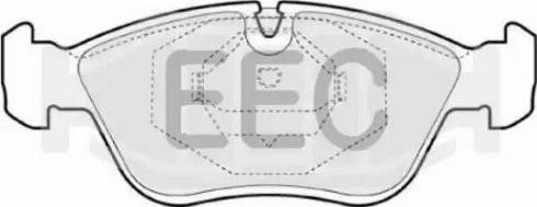 EEC BRP0813 - Гальмівні колодки, дискові гальма avtolavka.club