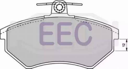 EEC BRP0707 - Гальмівні колодки, дискові гальма avtolavka.club