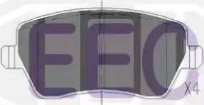 EEC BRP1466 - Гальмівні колодки, дискові гальма avtolavka.club
