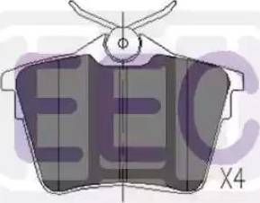 EEC BRP1426 - Гальмівні колодки, дискові гальма avtolavka.club