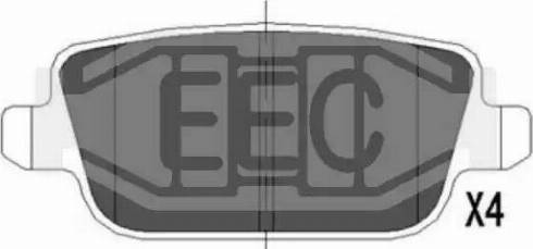 EEC BRP1532 - Гальмівні колодки, дискові гальма avtolavka.club