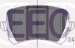 EEC BRP1654 - Гальмівні колодки, дискові гальма avtolavka.club