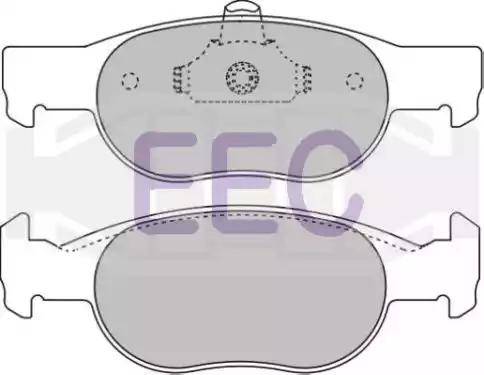 EEC BRP1051 - Гальмівні колодки, дискові гальма avtolavka.club