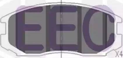 EEC BRP1072 - Гальмівні колодки, дискові гальма avtolavka.club