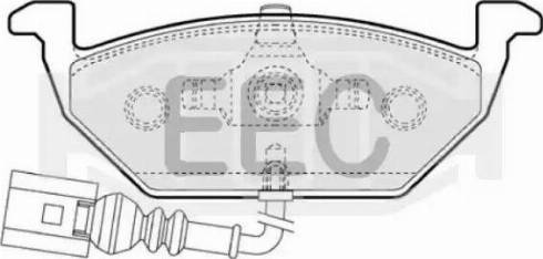 EEC BRP1109 - Гальмівні колодки, дискові гальма avtolavka.club