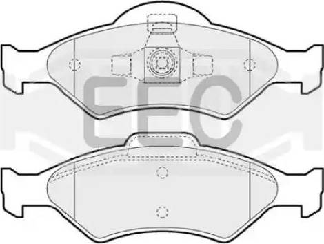 EEC BRP1125 - Гальмівні колодки, дискові гальма avtolavka.club