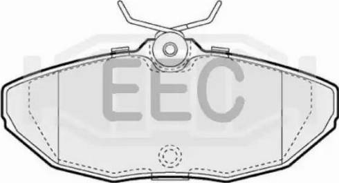 EEC BRP1127 - Гальмівні колодки, дискові гальма avtolavka.club
