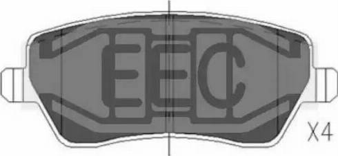 EEC BRP1312 - Гальмівні колодки, дискові гальма avtolavka.club