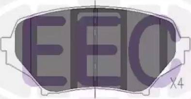 EEC BRP1247 - Гальмівні колодки, дискові гальма avtolavka.club