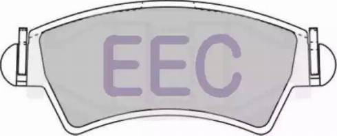 EEC BRP1231 - Гальмівні колодки, дискові гальма avtolavka.club