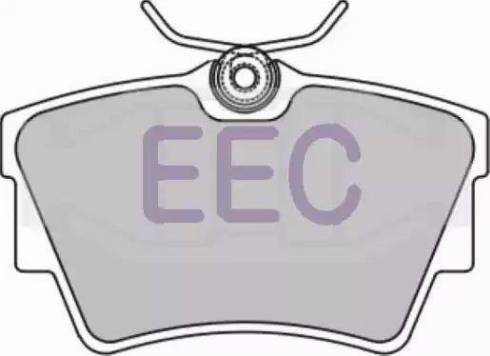 EEC BRP1279 - Гальмівні колодки, дискові гальма avtolavka.club