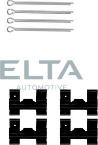 Elta Automotive EA8510 - Комплектуючі, колодки дискового гальма avtolavka.club