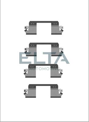 Elta Automotive EA8607 - Комплектуючі, колодки дискового гальма avtolavka.club