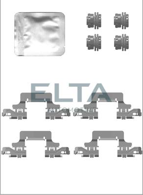 Elta Automotive EA8844 - Комплектуючі, колодки дискового гальма avtolavka.club