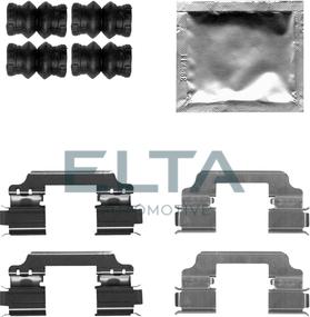 Elta Automotive EA8767 - Комплектуючі, колодки дискового гальма avtolavka.club
