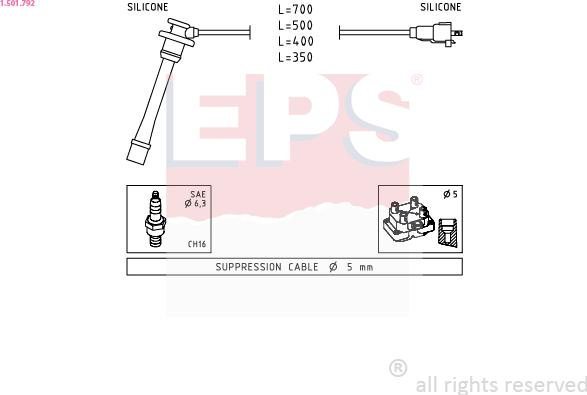 EPS 1.501.792 - Комплект проводів запалювання avtolavka.club