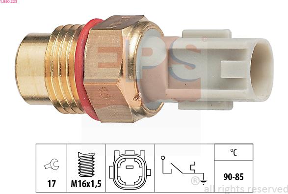 EPS 1.850.223 - Термовимикач, вентилятор радіатора / кондиціонера avtolavka.club
