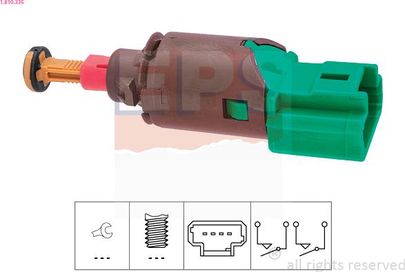 EPS 1.810.335 - Вимикач, привід зчеплення (Tempomat) avtolavka.club
