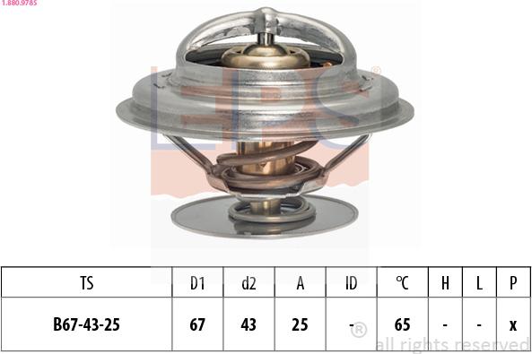 EPS 1.880.978S - Термостат, охолоджуюча рідина avtolavka.club