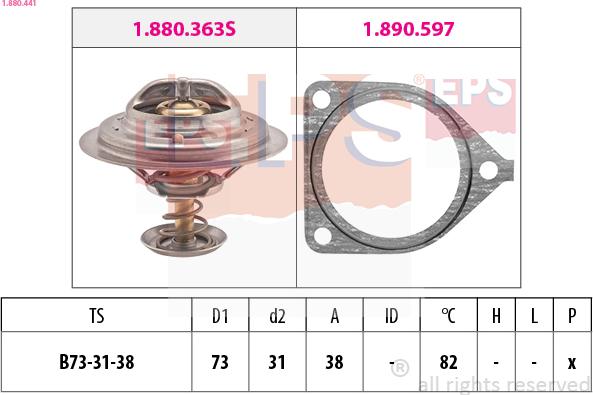 EPS 1.880.441 - Термостат, охолоджуюча рідина avtolavka.club