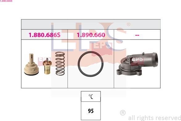 EPS 1.880.686K - Термостат, охолоджуюча рідина avtolavka.club