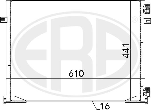 ERA 667096 - Конденсатор, кондиціонер avtolavka.club