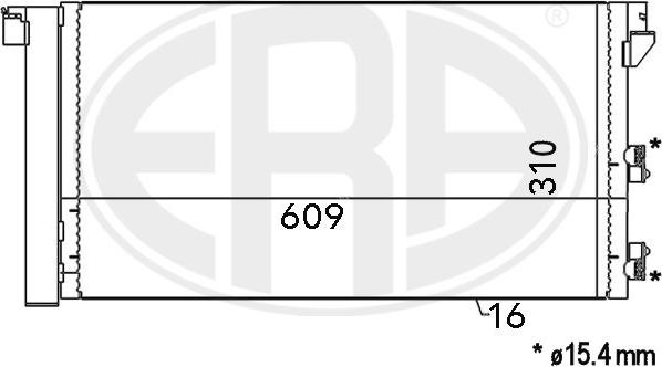 ERA 667001 - Конденсатор, кондиціонер avtolavka.club