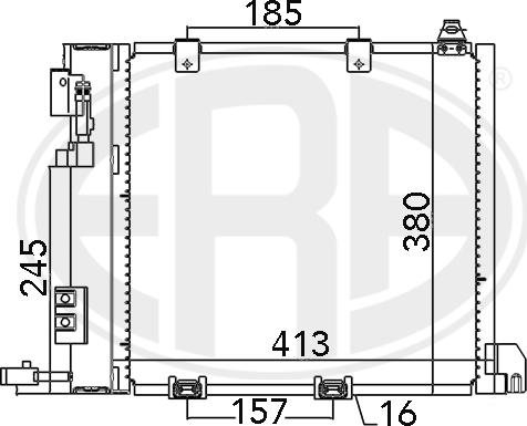 ERA 667011 - Конденсатор, кондиціонер avtolavka.club