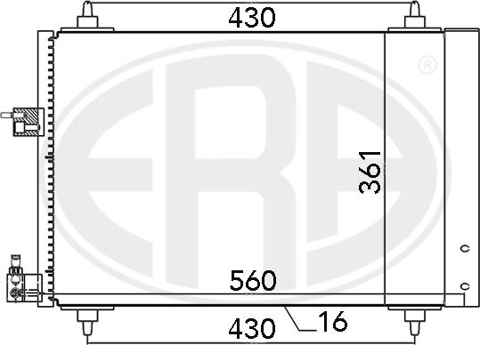 ERA 667039 - Конденсатор, кондиціонер avtolavka.club