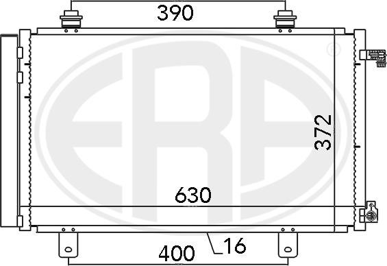 ERA 667035 - Конденсатор, кондиціонер avtolavka.club