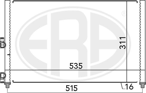 ERA 667024 - Конденсатор, кондиціонер avtolavka.club