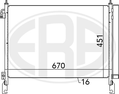 ERA 667147 - Конденсатор, кондиціонер avtolavka.club